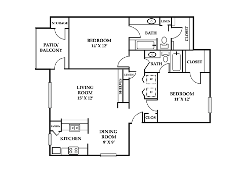 a floor plan of a home